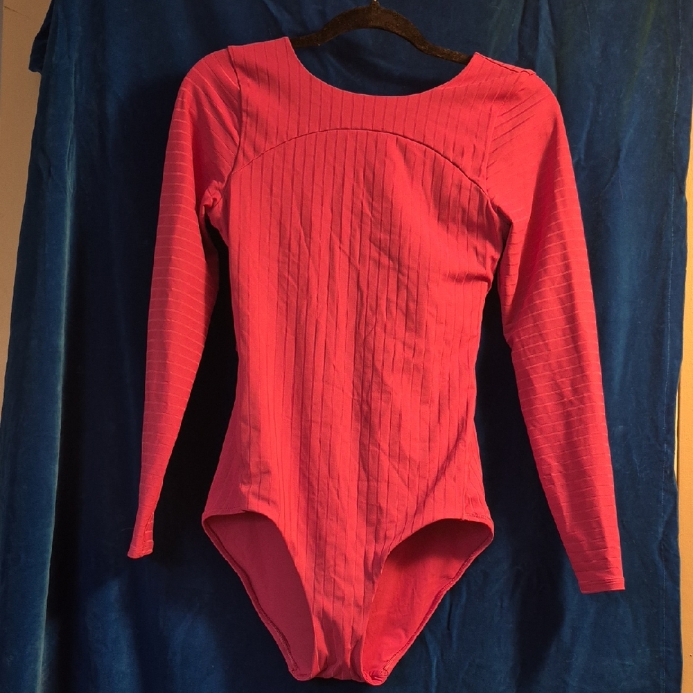 Lululemon Pink Long Sleeve Bodysuit